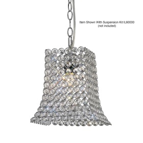 IL60019  Kudo Crystal Curved Trapezium Non-Electric SHADE ONLY
